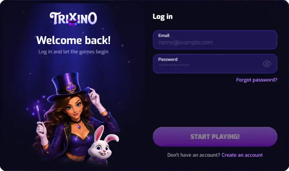 Trixino Casino connexion